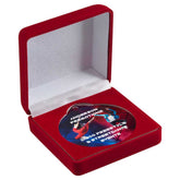DELUXE RED MEDAL BOX (50/60/70mm RECESS) - 3.5in